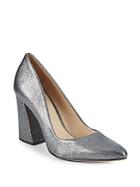 Vince Camuto Talise Leather Block Heel Pumps