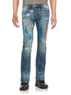 Cult Of Individuality Straight-fit Distressed Jeans