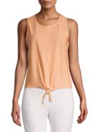Marc New York Performance Knotted Mesh Top