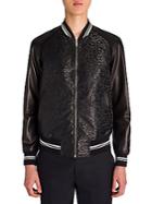 Alexander Mcqueen Raglan Sleeve Leather Jacket