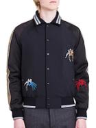 Lanvin Embroidered Spider Baseball Jacket