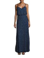Adrianna Papell Sequined Chiffon Gown