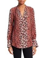 Joie Tariana Leopard Button-down Blouse