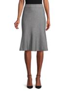 Saks Fifth Avenue Heathered Cotton-blend Flounce Skirt