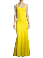 Zac Zac Posen Daffodil Solid Fit-&-flare Gown