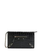 Balenciaga Crocodile-embossed Leather Mini Bag