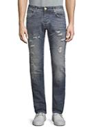 Pierre Balmain Slim-fit Distressed Jeans