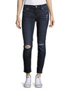 Hudson Ankle Length Distressed Jeans