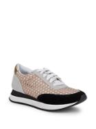 Loeffler Randall Rio Perforated Leather Sneakers