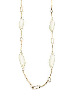 Alexis Bittar Studded Lucite Long Chain