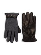 Saks Fifth Avenue Cashmere & Leather Gloves