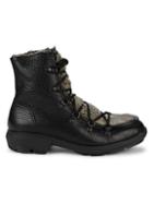 Aquatalia Marcus Shearling & Pebbled-leather Outdoor Boots