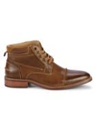 Steve Madden Morris Cap-toe Leather Boots