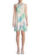 Calvin Klein Floral-print Sleeveless Mini Dress