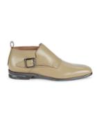 Salvatore Ferragamo Bardon Leather Monk-strap Boots