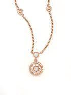 Effy 0.57 Tcw Diamond & 14k Rose Gold Pendant Necklace
