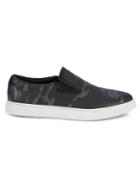 Robert Graham Buster Camouflage Leather Slip-on Sneakers