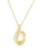Sphera Milano 14k Yellow Gold Loop Pendant Necklace