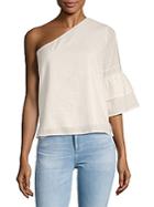 Lucca Couture Isabelle One-shoulder Cotton Top