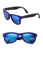 Ray-ban 50mm Folding Square Rubber Wayfarer Sunglasses
