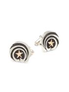 King Baby Studio Star Rose Goldplated & Rhodium-plated Sterling Silver Cufflinks