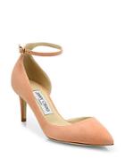 Jimmy Choo Lucy 65 Suede D'orsay Ankle-strap Pumps