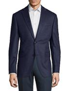 Saks Fifth Avenue Slim Fit Checked Cashmere Sportcoat
