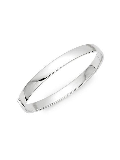 Roberto Coin Discontinued 18k White Gold Bangle Bracelet