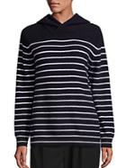 Vince Cashmere Hooded Striped Sweater