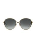 Jimmy Choo Neva 60mm Round Sunglasses