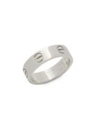 Estate Fine Jewelry Cartier Vintage 18k White Gold Band Ring