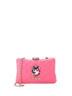 Love Moschino Logo Quilted Convertible Clutch