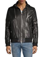 Balmain Quilted Leather Full-zip Jacket