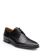 Saks Fifth Avenue By Magnanni Leather Square Toe Lace-ups - Available In Extended Sizes