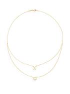 Saks Fifth Avenue X O Layered 14k Yellow Gold Necklace