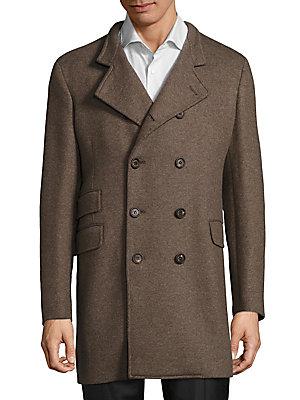 Eleventy Double-breasted Officer Coat