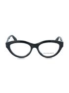 Alexander Mcqueen Core Blue Light Cat Eye 53mm Optical Glasses