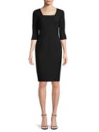 Dkny Squareneck Sheath Dress