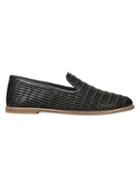 Vince Jonah Woven Leather Loafers