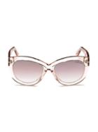 Tom Ford Diane 56mm Butterfly Sunglasses