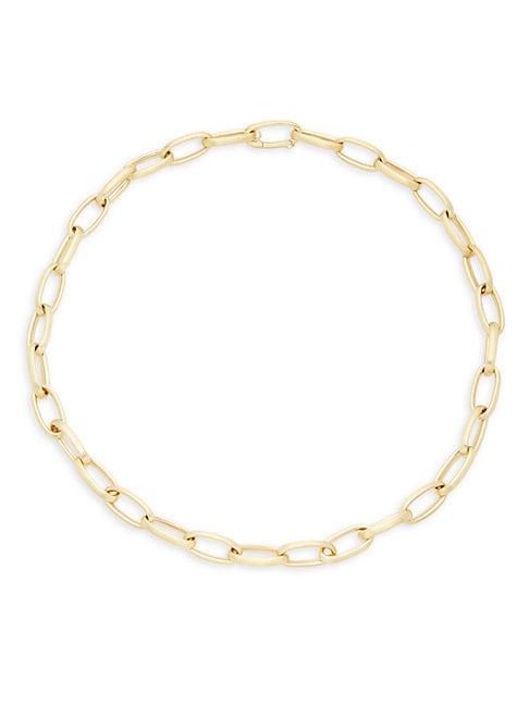 Saks Fifth Avenue Made In Italy 14k Yellow Gold Chainlink Necklace