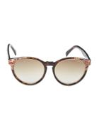 Emilio Pucci 55mm Oval Sunglasses