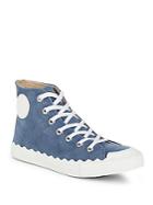 Chlo Suede Round Toe Sneakers