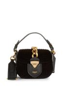 Moschino Couture Quilted Velvet Saddle Bag
