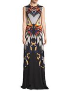 Givenchy Multicolored Butterfly Gown