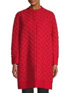 Valentino Wool Silk Lace Coat