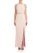 Nicholas Bandage-waist Cutout Gown