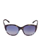 Burberry 55mm Faux Tortoiseshell Cat Eye Sunglasses