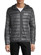 Ea7 Emporio Armani Zip-front Down-filled Puffer Jacket