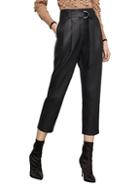 Bcbgmaxazria High-rise Faux Leather Cropped Pants